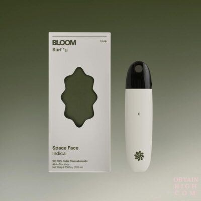 Space Face 1000mg All-In-One Vape Pen by Bloom obtain high